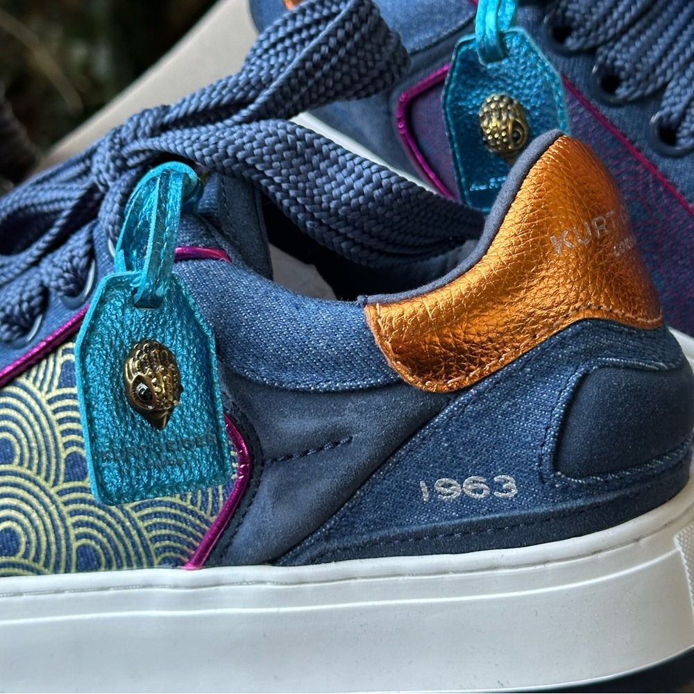 Kurt Geiger Southbank Blue Other Fabric Leather Sneakers US 9 EUR 40 - Picture 7 of 15